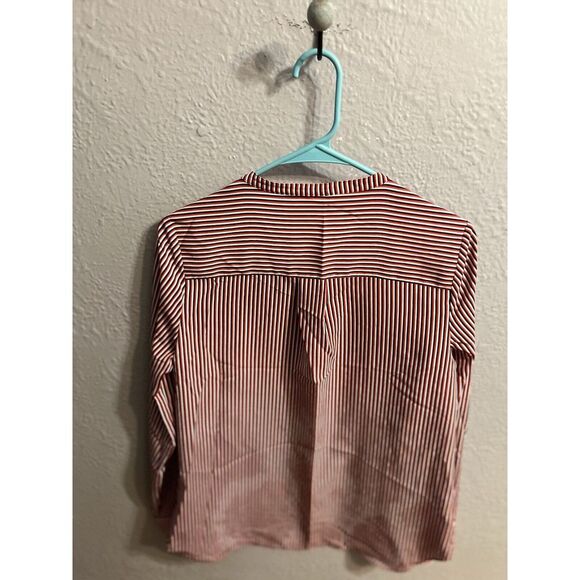Cabi Women Long Sleeve Striped Pullover Shirt Blouse‎ Top Size Small - Picture 3 of 7